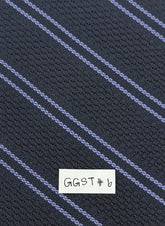 ラベンダーストライプ オン ミッドナイトブルー グレナディンタイ GGST-6